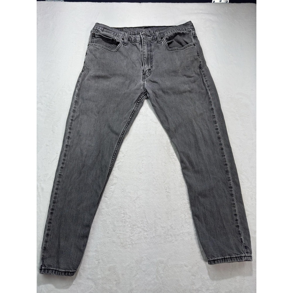 Levis 512 Jeans Mens 36x30 Gray Denim Slim Tapered Fit Medium Wash Casual